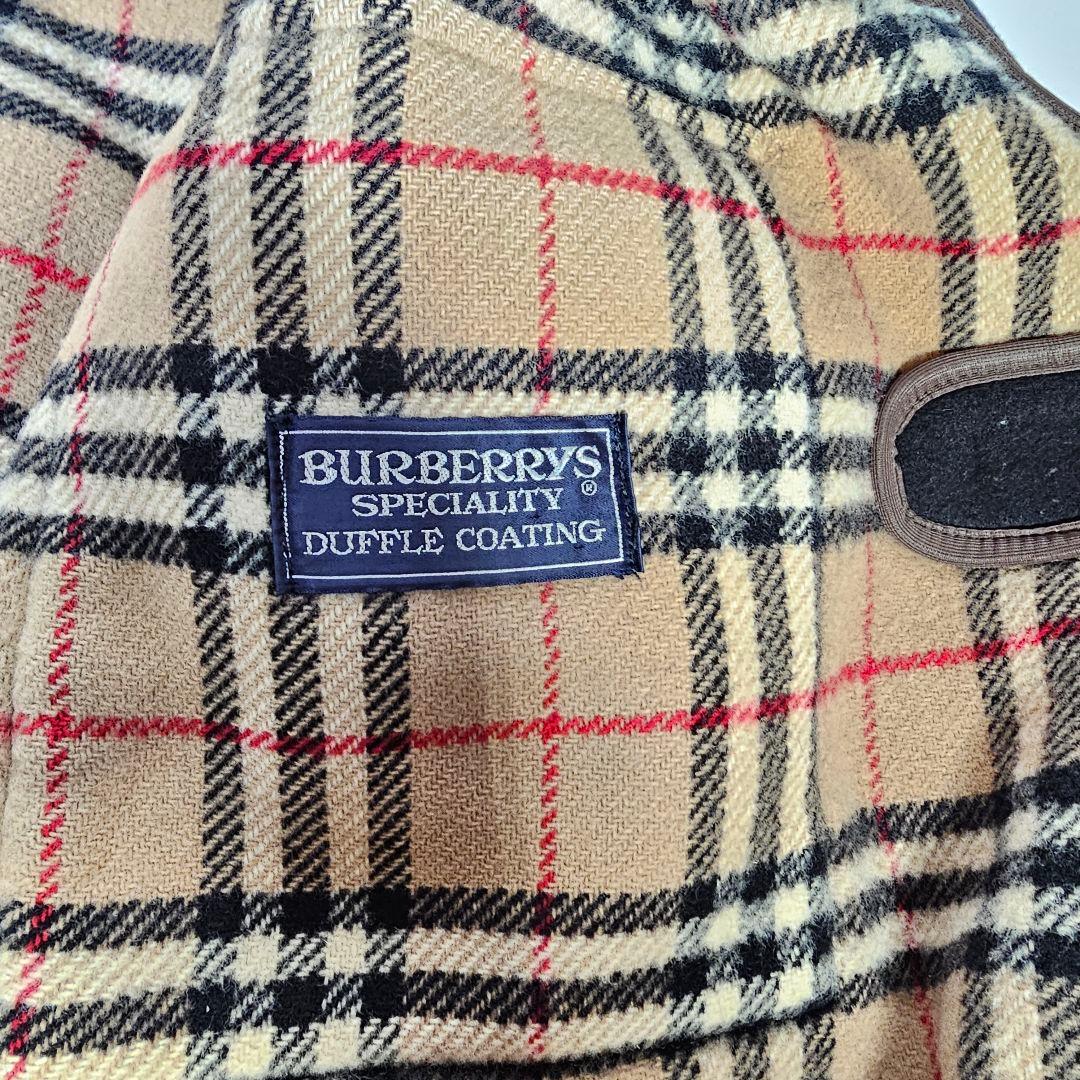 希少✨バーバリー ダッフルコート マルゼン ノバチェック トグル ブラック