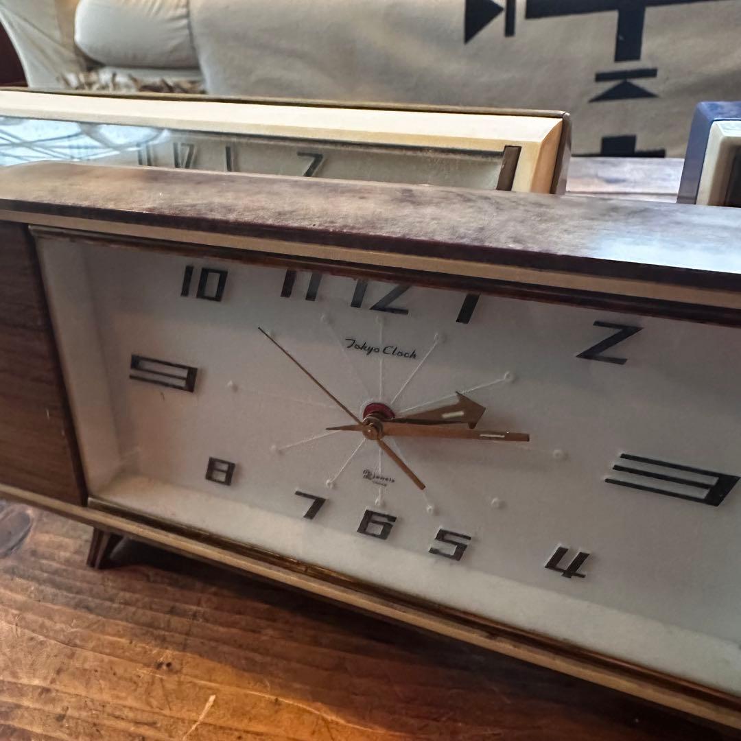 昭和レトロ　置き時計　時計　3台　ジャンク扱いです