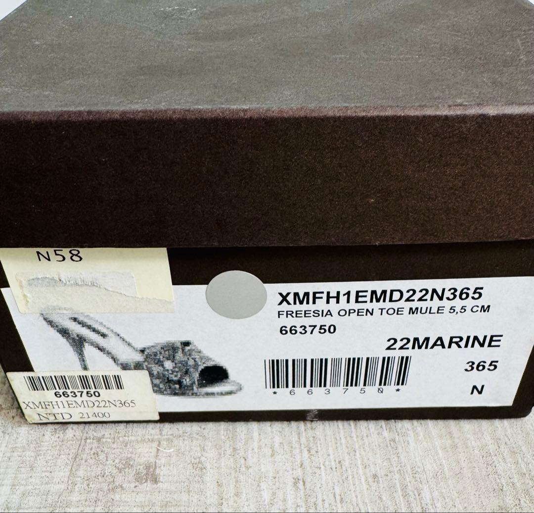 ■LOUIS VUITTON■替えヒール付き■デニム地モノグラムミュール■お花■