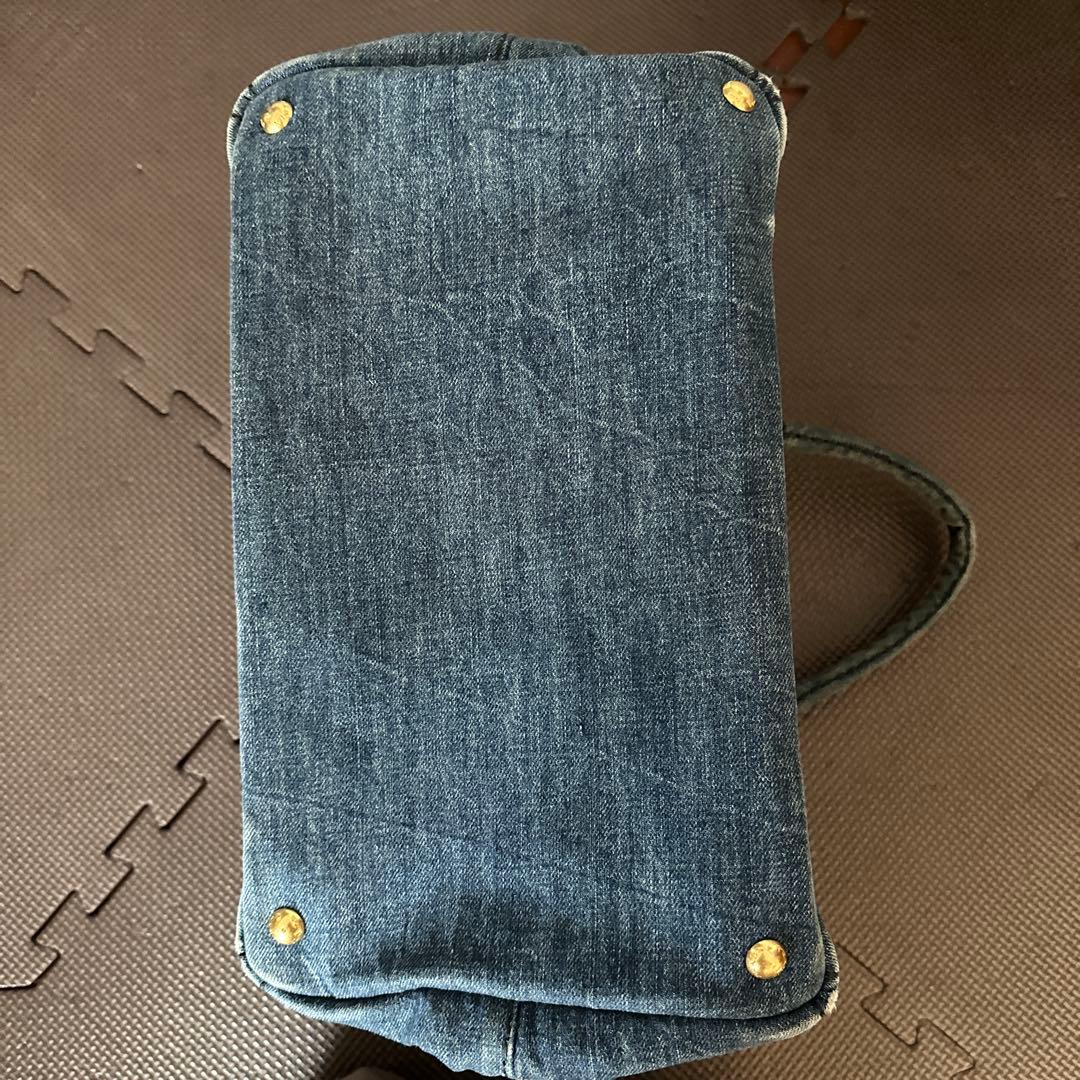 専用　PRADA カナパ　トートバッグ　デニム