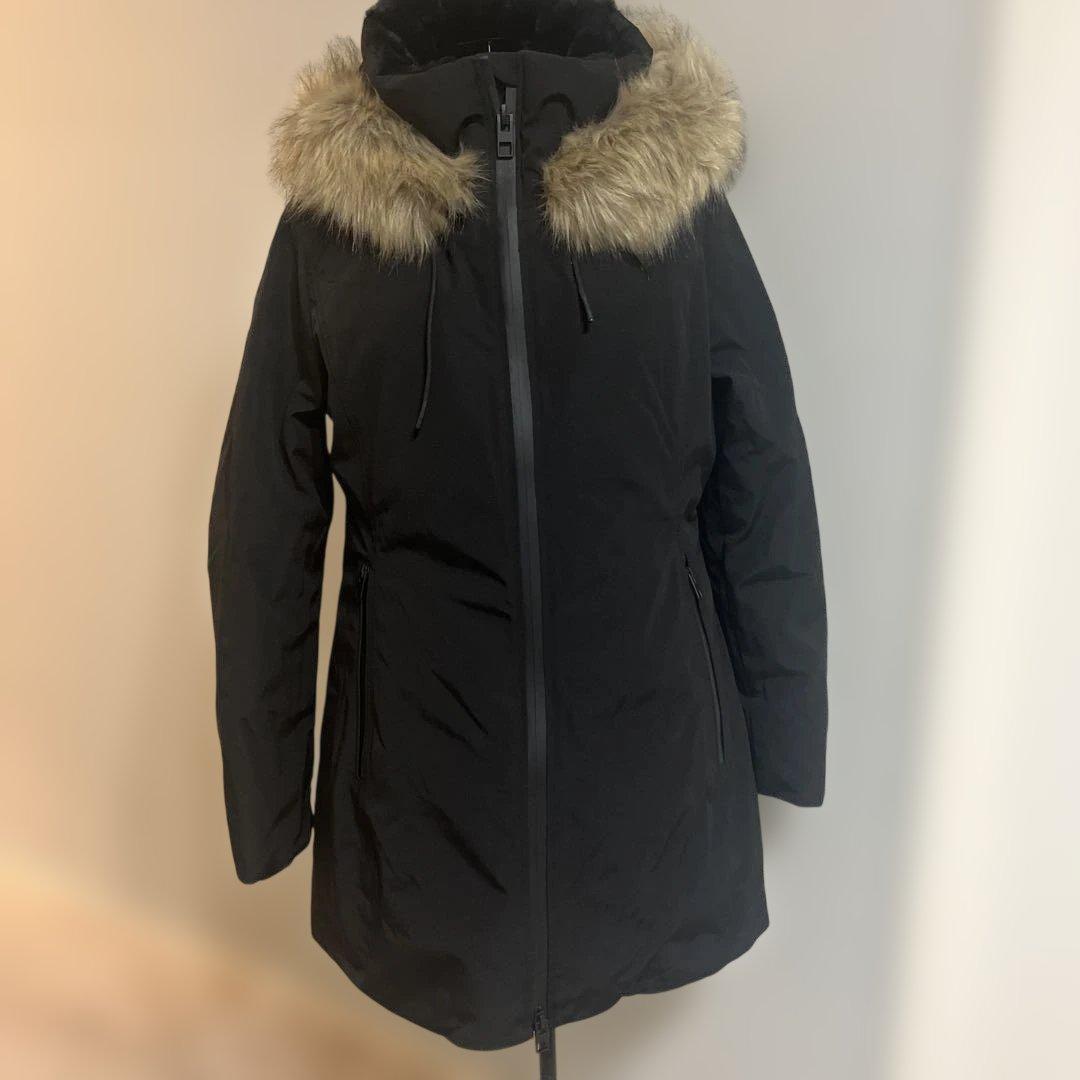 ZARA フード付き　ジャケット　M ブラック　黒　ザラ　ダウン