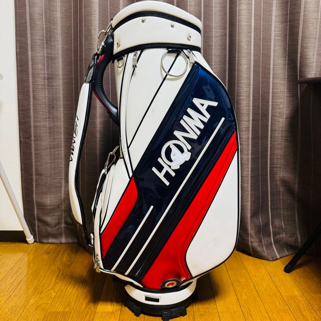 HONMA キャディバッグ ゴルフ バッグ ホワイト 白 White 本間