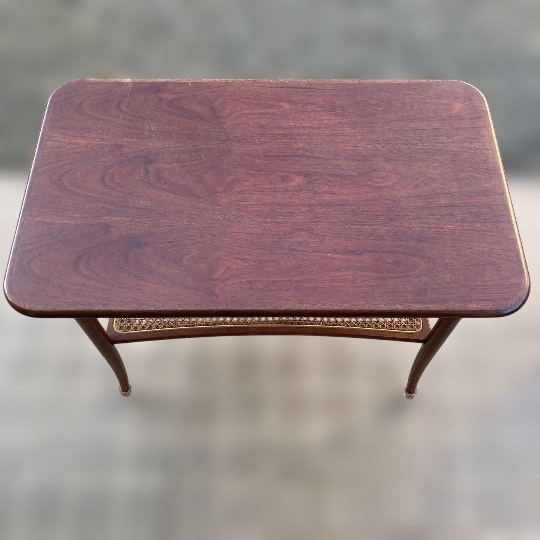 【Blackinc】70s80s オールドマルニ ラタン コーヒーテーブル