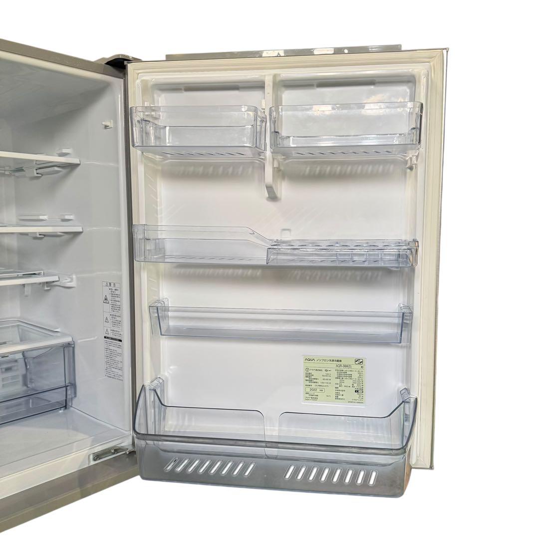 AQUA 冷蔵庫 2022年製 AQR-36M シルバー