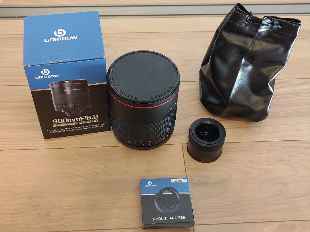 LIGHTDOW 900mm F8ミラーレンズ(T2-NEX,PK付き)