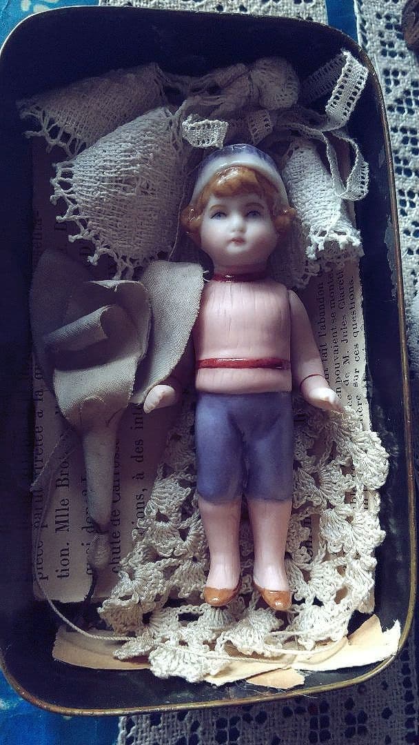 おまけ付❀アンティーク　オールビスクドールHertwig♪プチプレゼンテーション