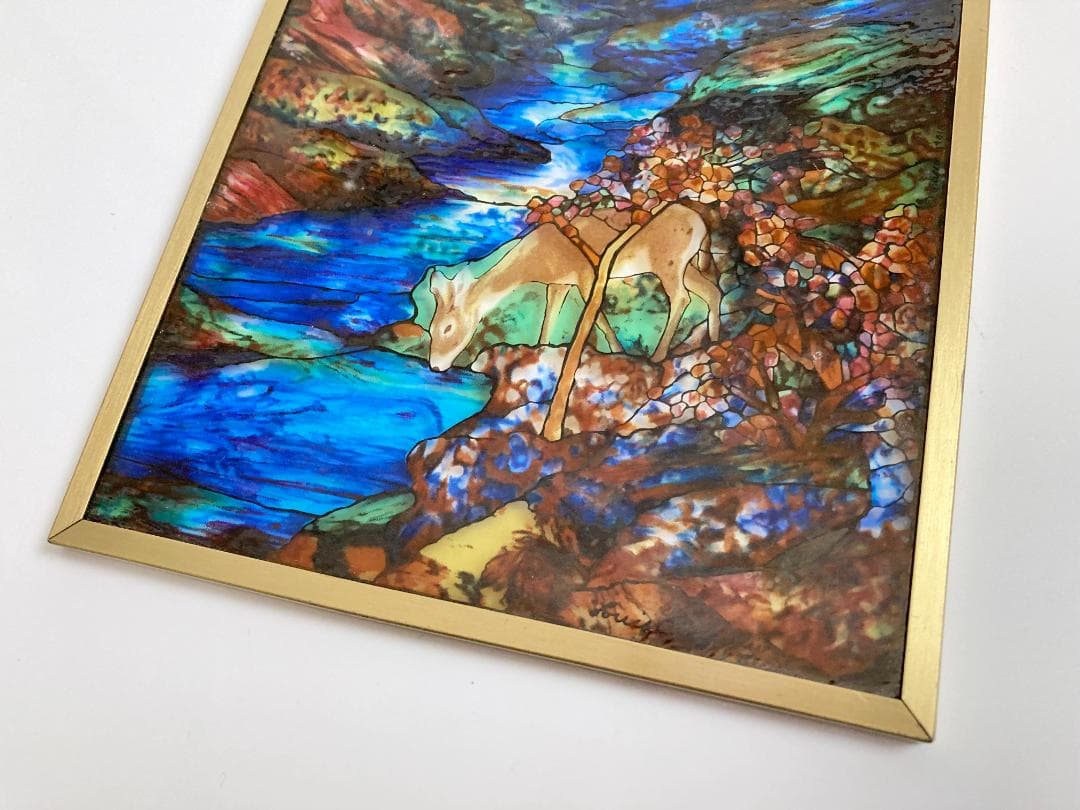 ルイス・C・ティファニー 鹿 ステンドグラス グラスマスターズ Tiffany