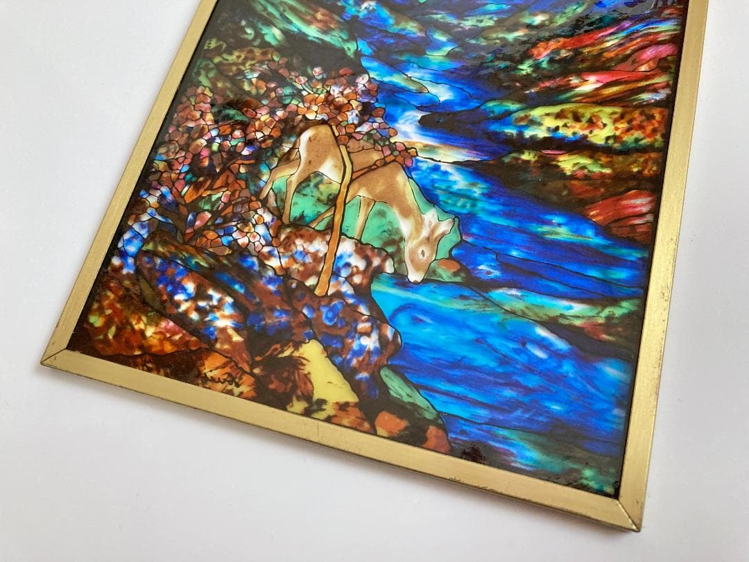 ルイス・C・ティファニー 鹿 ステンドグラス グラスマスターズ Tiffany