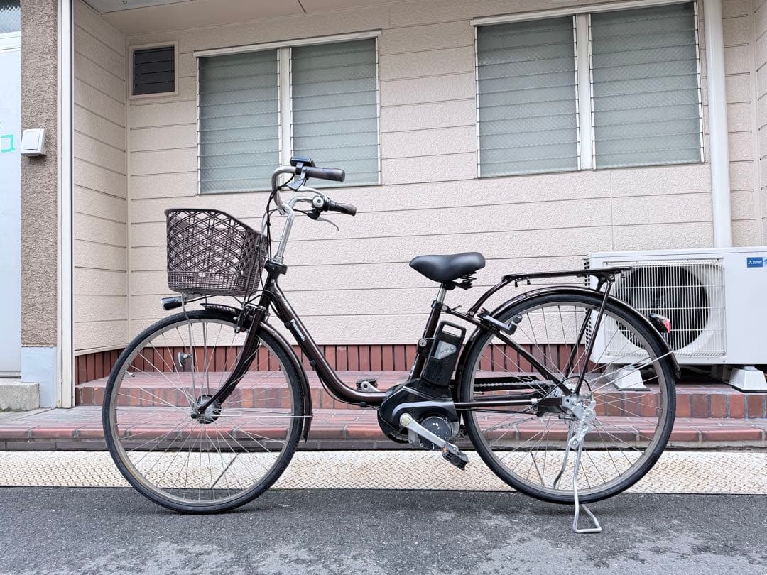 大阪府　パナソニック　ダークブラウン 電動アシスト自転車 シティタイプ