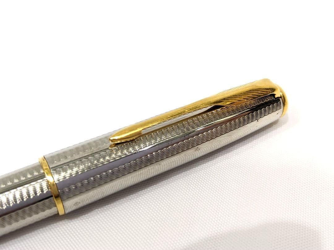 PARKER パーカー 万年筆 18K 750 シルバー×ブラック K18