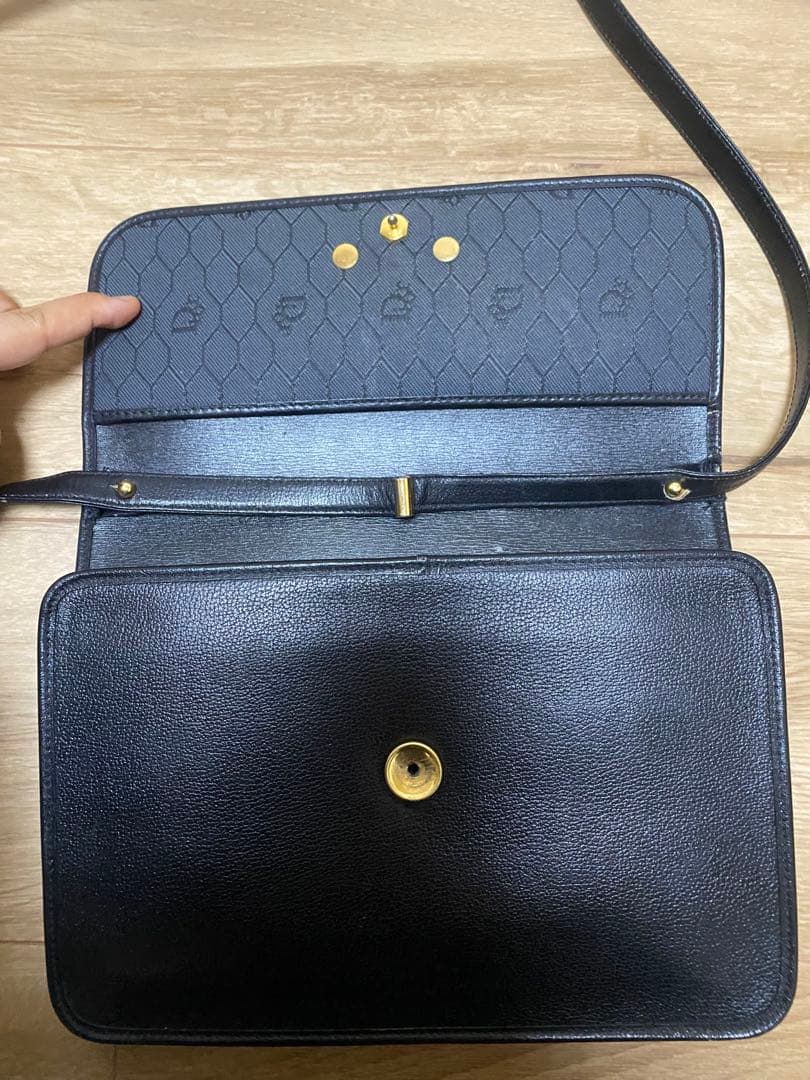 Dior 黒 レザー ショルダーバッグ