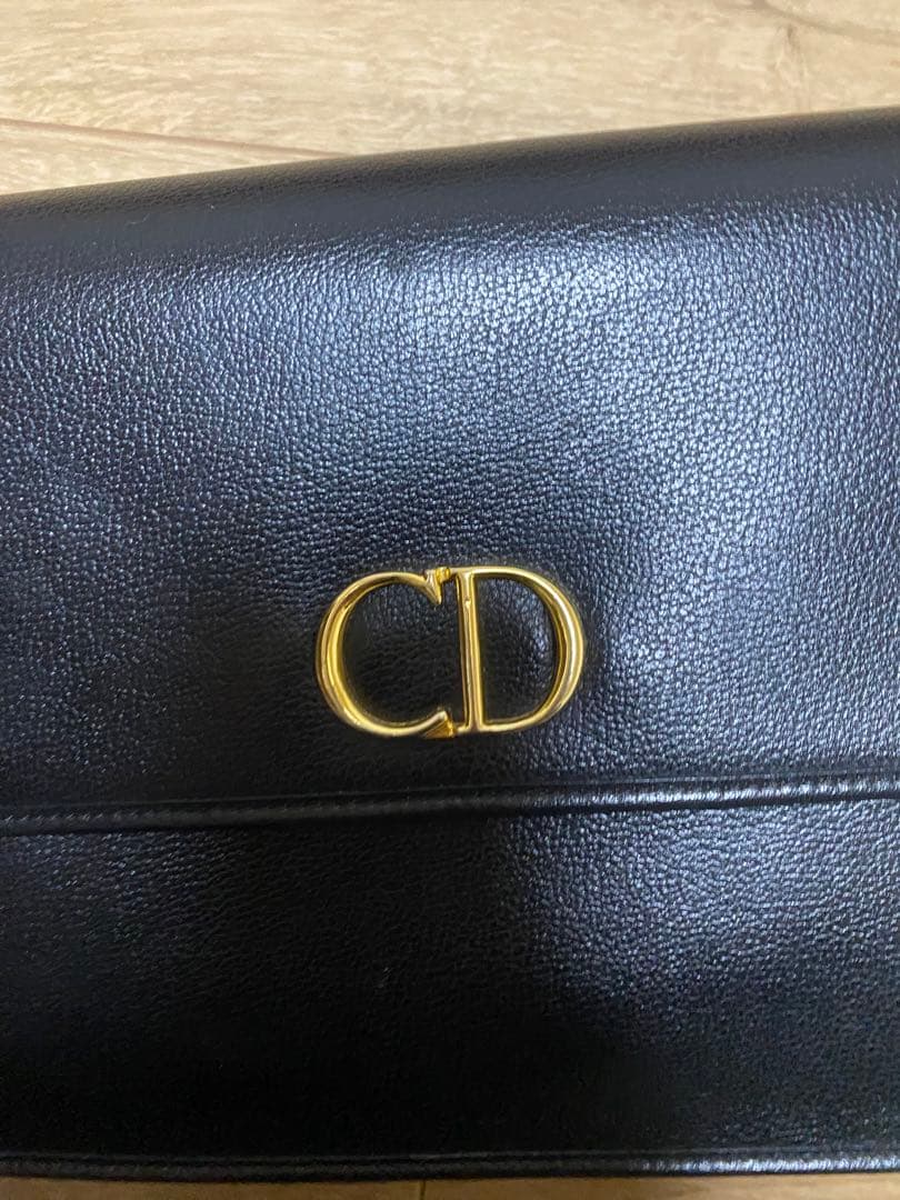 Dior 黒 レザー ショルダーバッグ