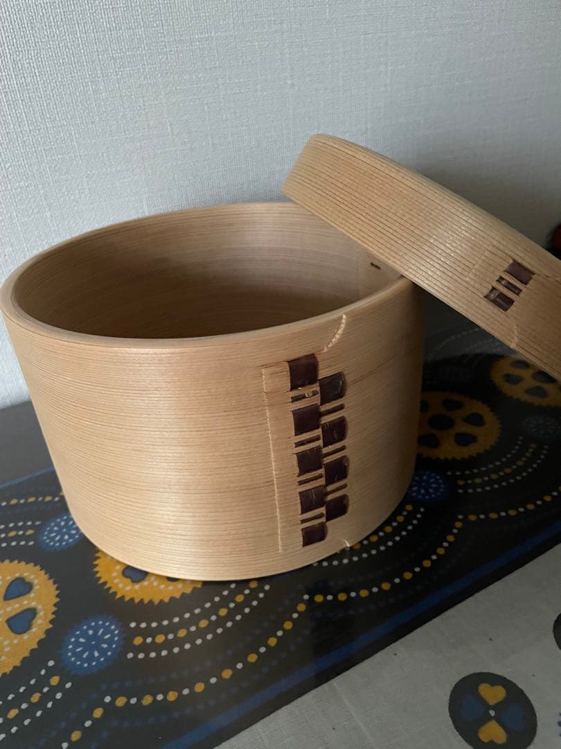 栗久　おひつ3合　白木　秋田大館曲げわっぱ