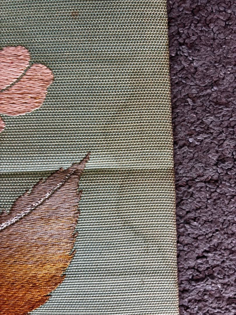 【龍村平蔵！！！】袋帯　正絹　アンティーク　花