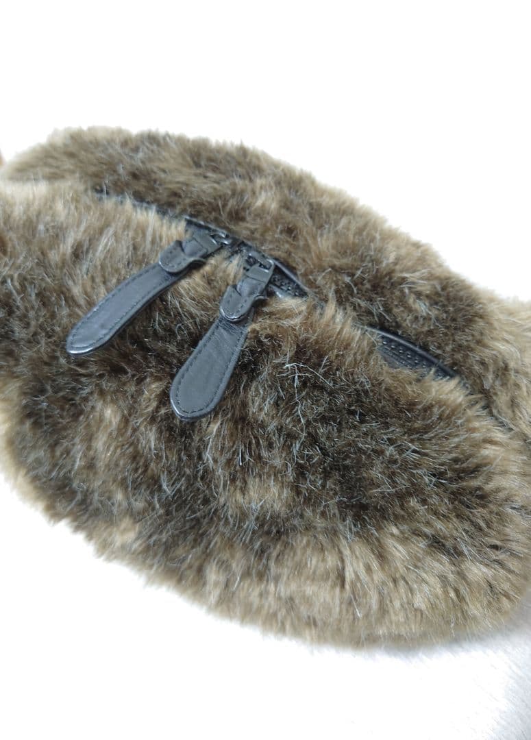 【Y‘s YOHJI YAMAMOTO】レザー×ファー/ウエストポーチ/バック