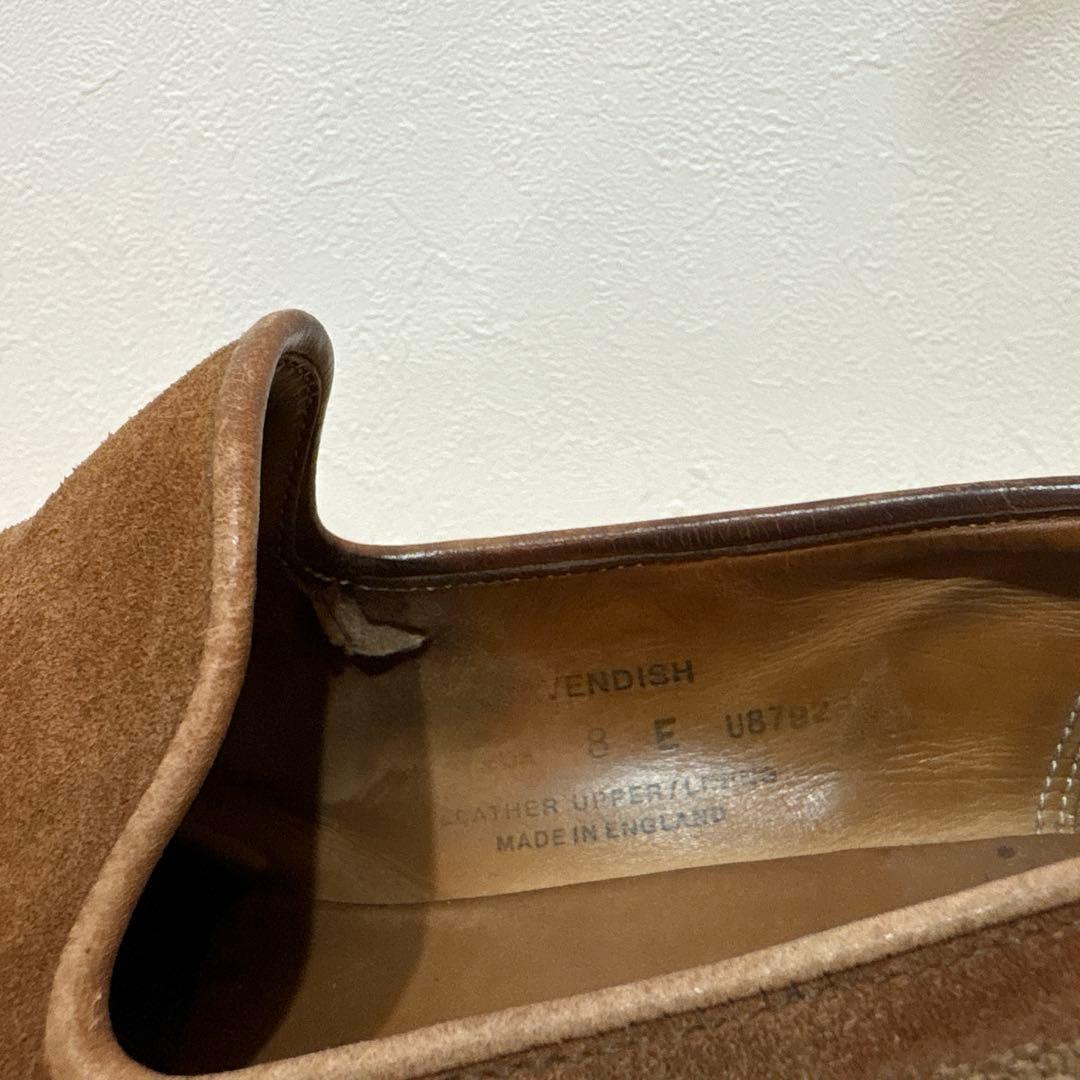 CROCKETT&JONES スエード タッセルローファーサイズ 8E