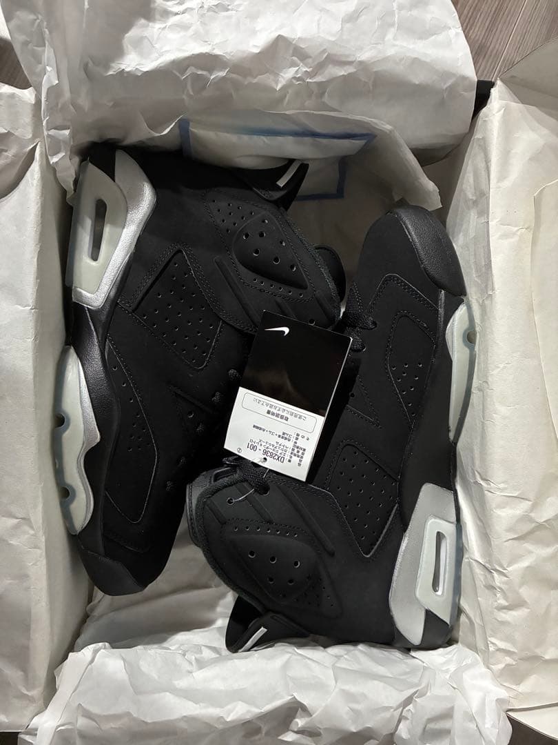 シューズ(男性用) AIR JORDAN 6 RETRO llic Silver 27.0