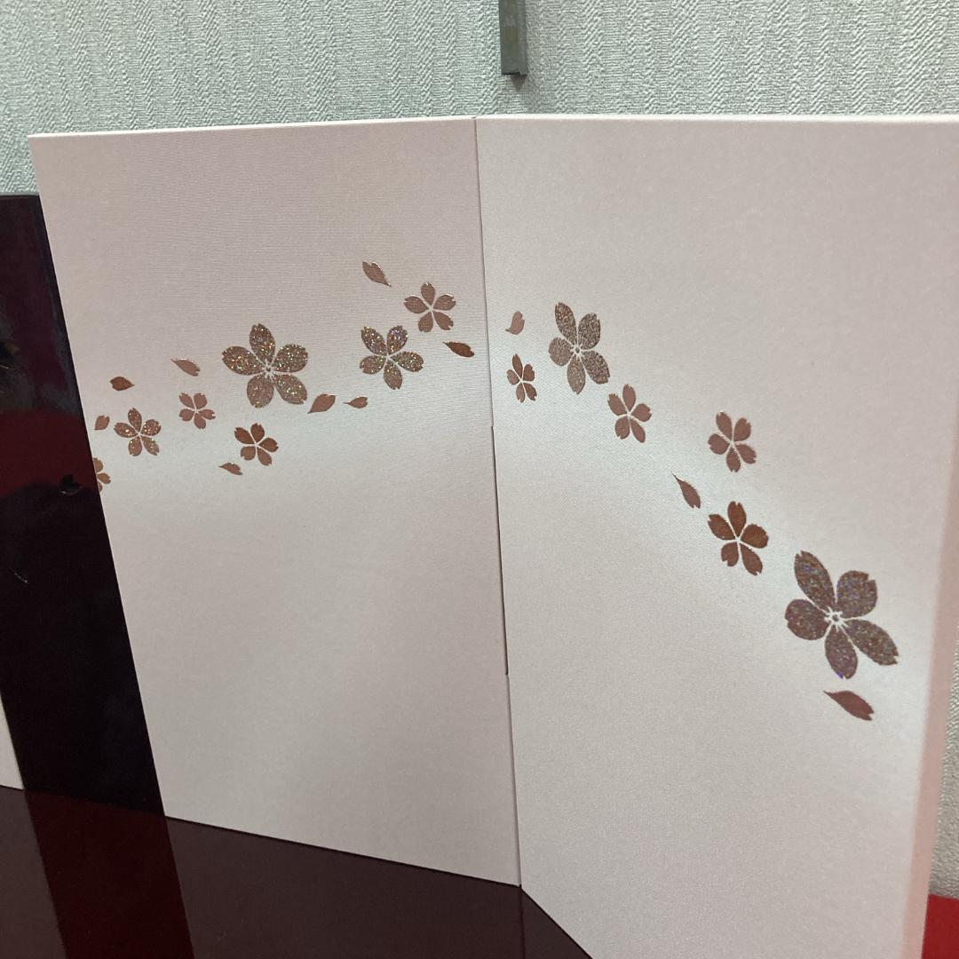 F3 訳あり　高級溜塗り　台巾70㎝　雛人形台屏風のみ　雛人形飾り台　ひな人形