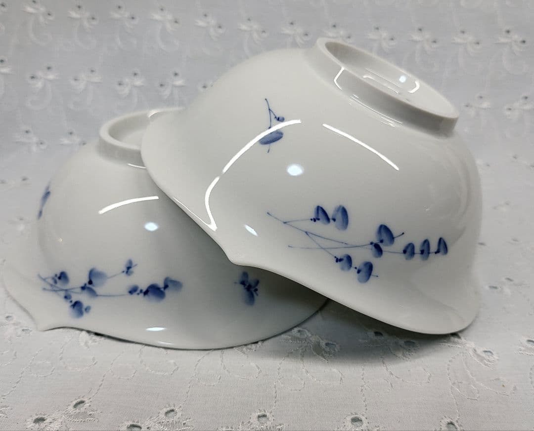 希少✨マイセン 青い花 ブルーフラワー シリアル サラダ ボウル 深皿 プレート