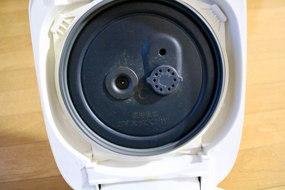 象印 圧力IH炊飯器 NP-BK10 鉄器コートプラチナ厚釜 ※フタにヒビあり