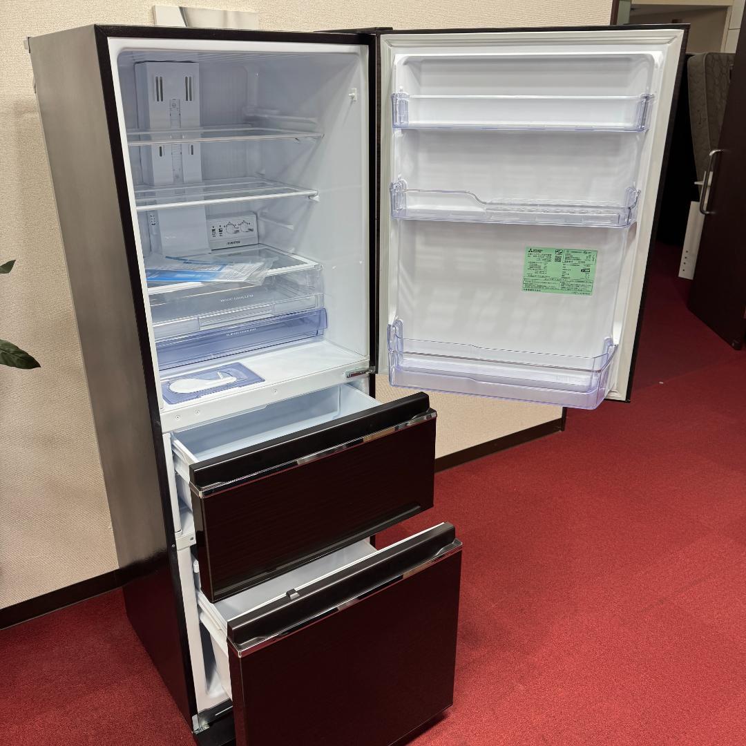東京23区送料無料　超美品三菱3ドア冷蔵庫2020年製　330L　洗浄/除菌済み