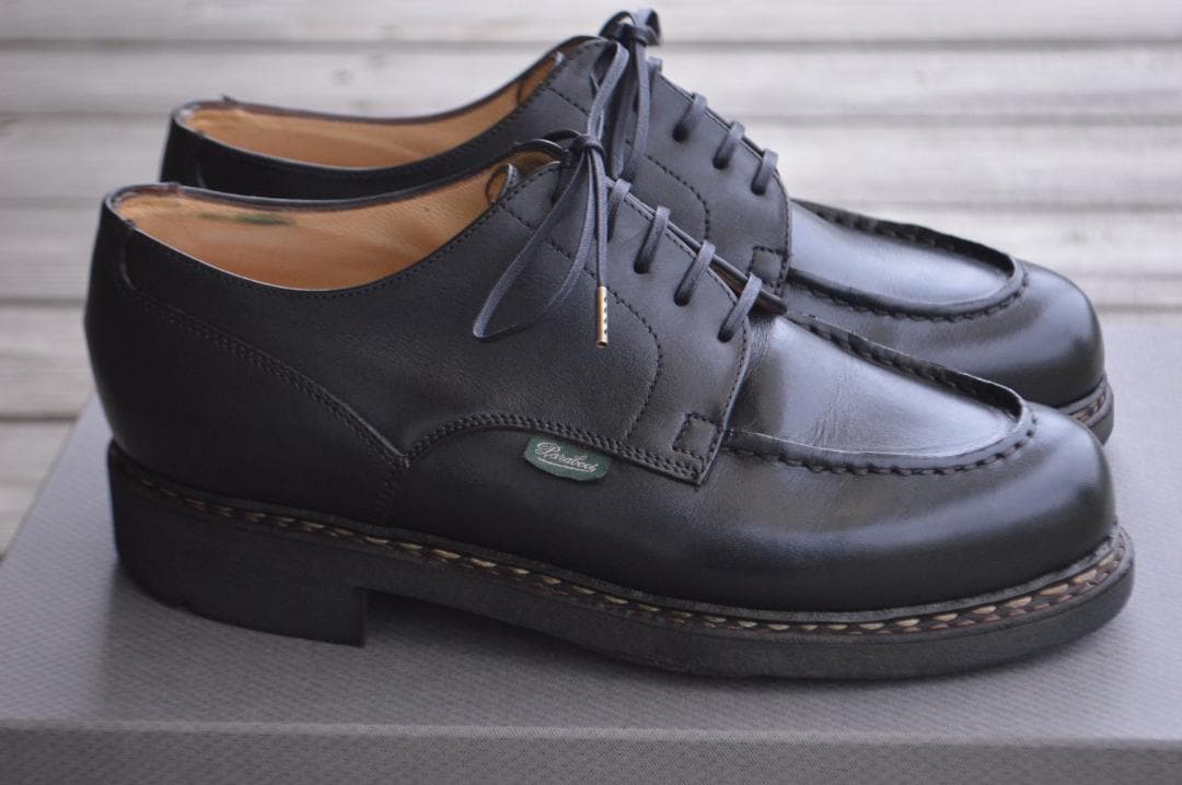 美品　PARABOOT　シャンボード　UK5.5　ブラック　Uチップ　パラブーツ