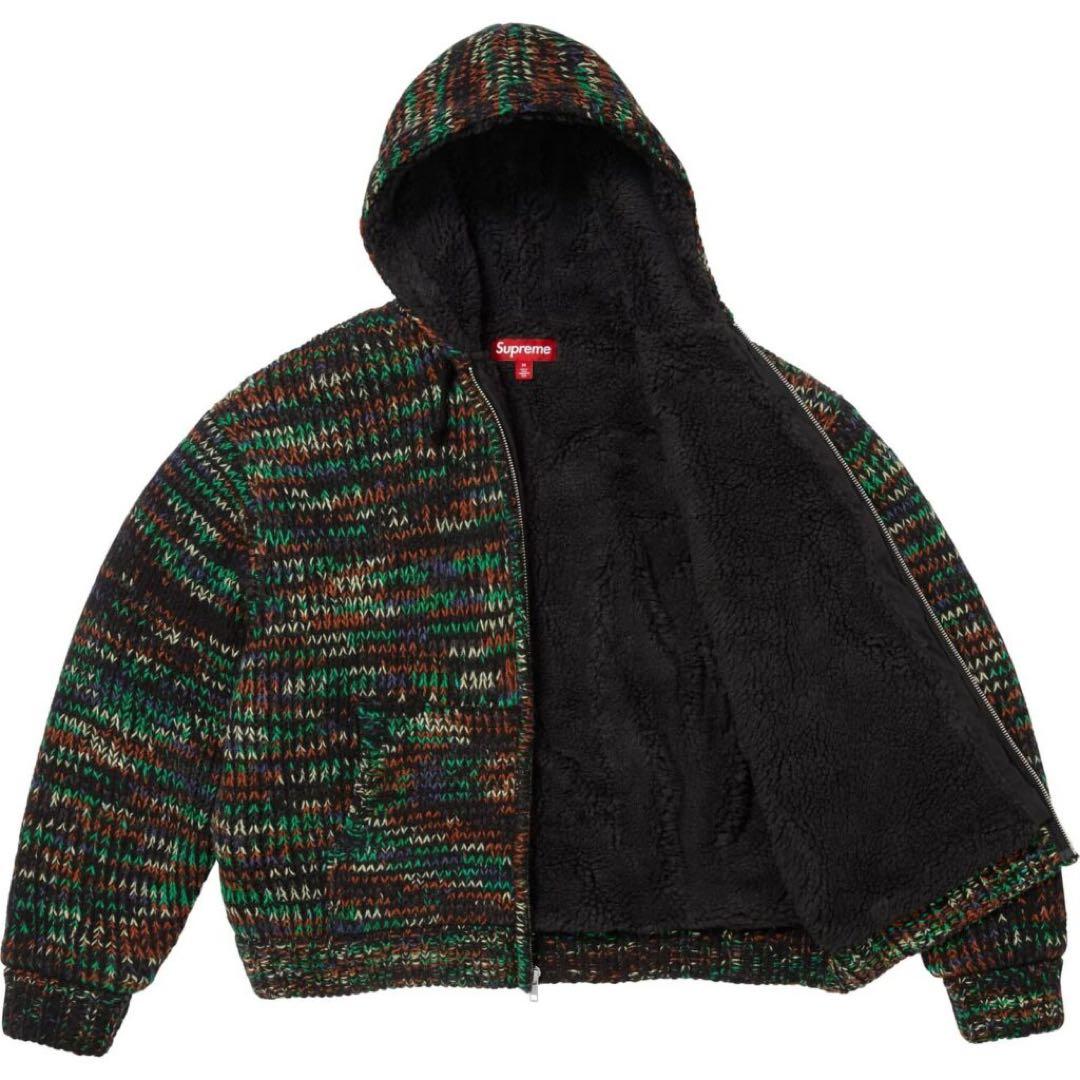 Y*a様 Faux Shearling Lined ZipUp HoodedSw