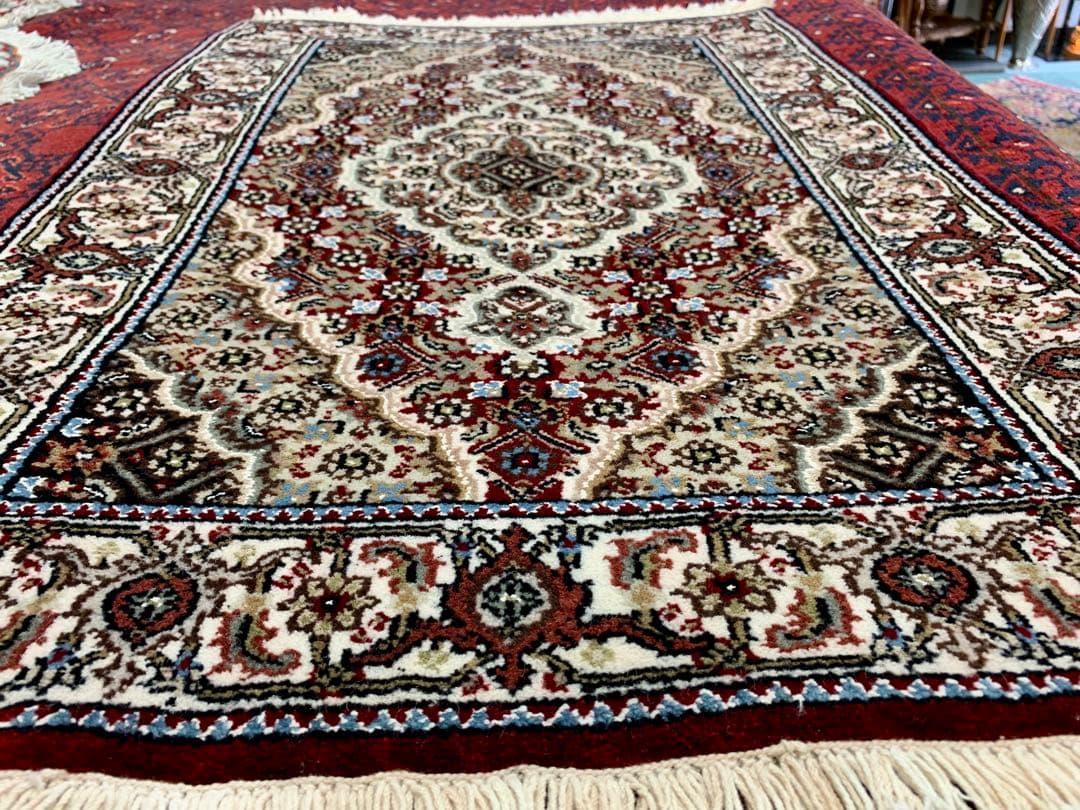 ペルシャウール銀柑ラグ/サイズ:60x90cm…. in22。