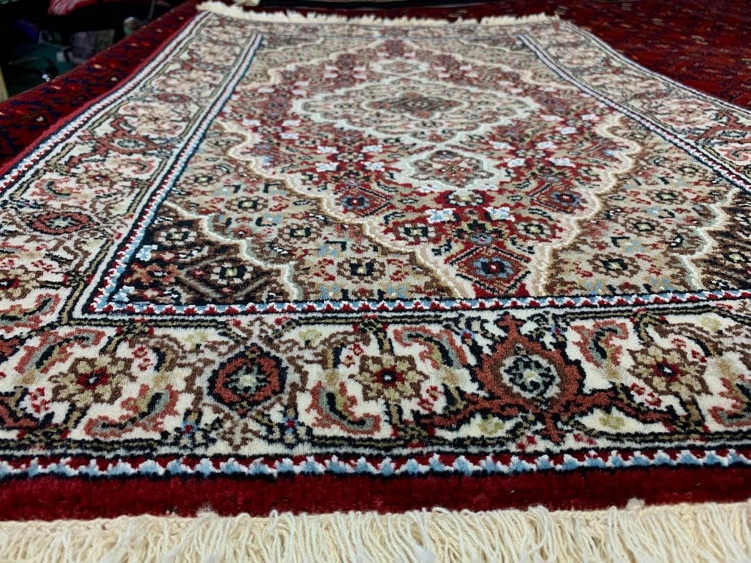 ペルシャウール銀柑ラグ/サイズ:60x90cm…. in22。