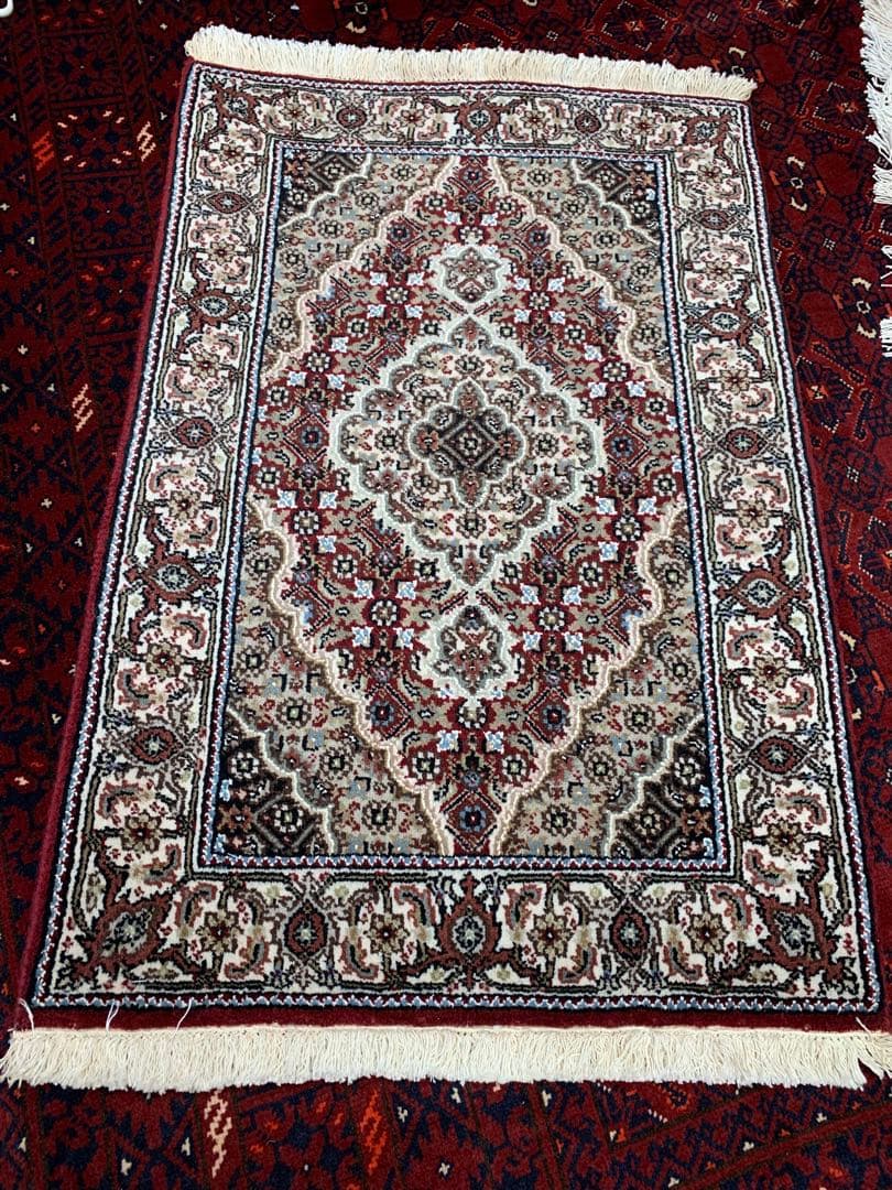 ペルシャウール銀柑ラグ/サイズ:60x90cm…. in22。