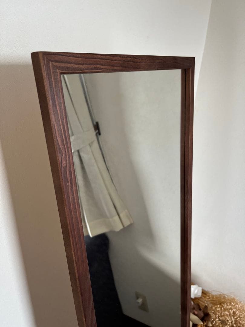 【日本製】全身鏡　アンティーク調　スタンドミラー