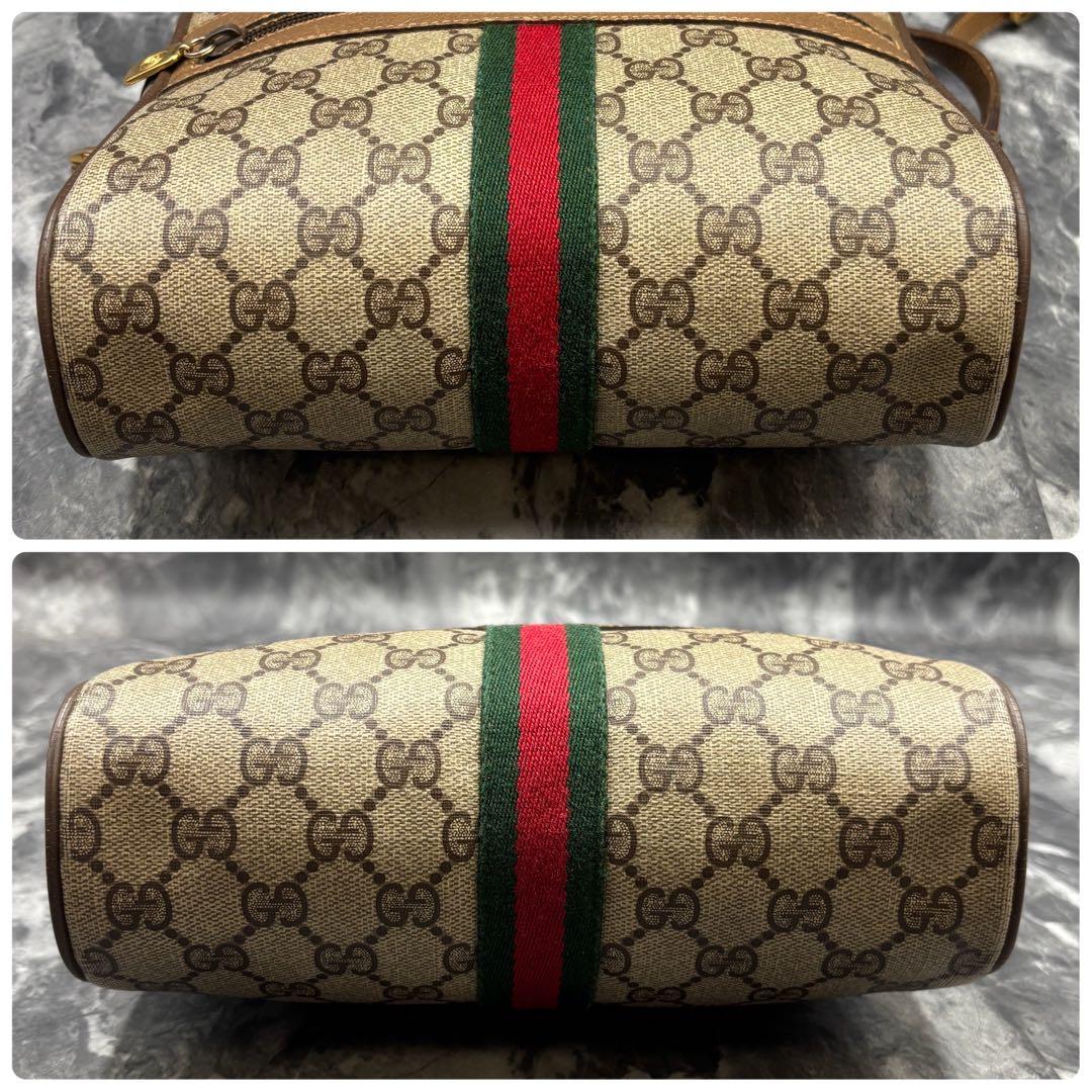 ✨美品✨GUCCI GG シェリーライン ショルダーバッグ ベージュ レザー