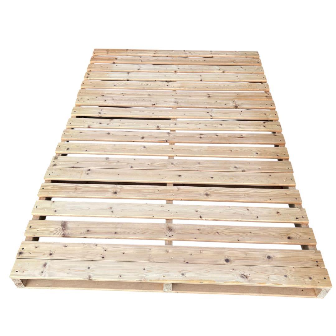 要相談 近畿限定配送 パレットベッド ベッドフレーム 天然木 ダブルサイズ 3枚