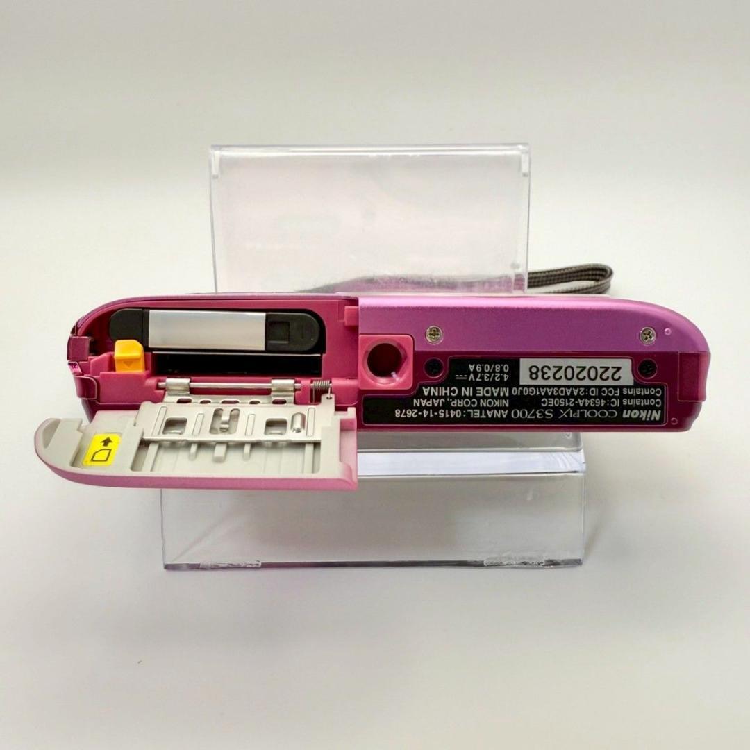 【人気カラー】 Nikon COOLPIX S3700 デジカメ ピンク ニコン