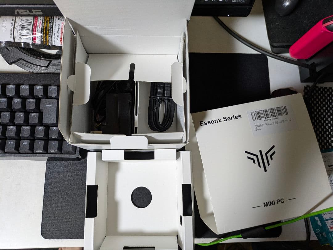 ミニpc（ram換装済み16gb）