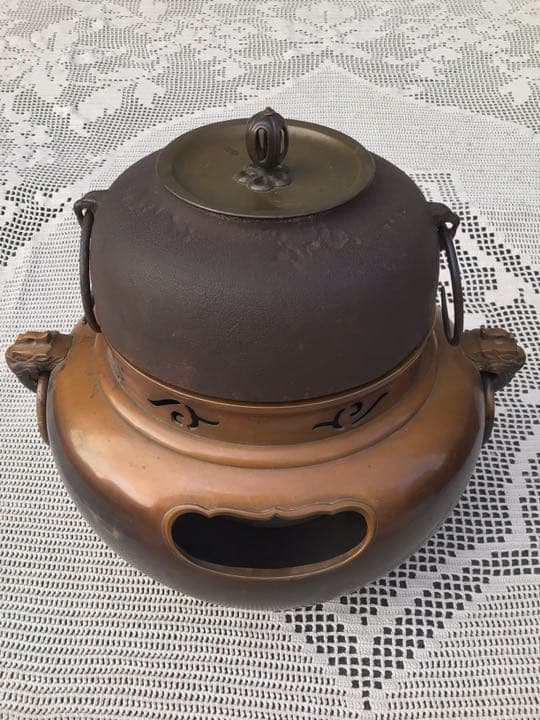 C9 茶道具・唐銅面取風炉・風炉