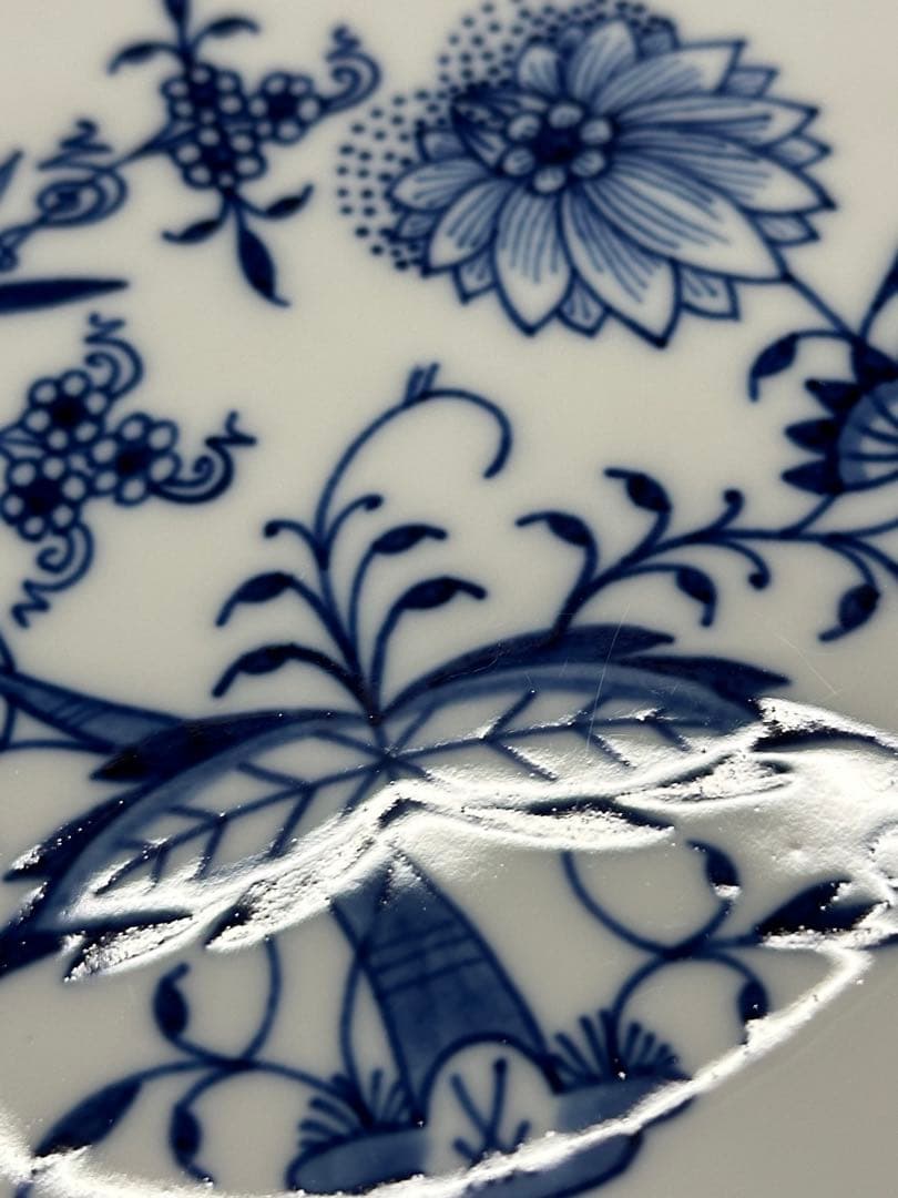 【レア】meissen マイセン　ブルーオニオン　コンポート　コンポティエ