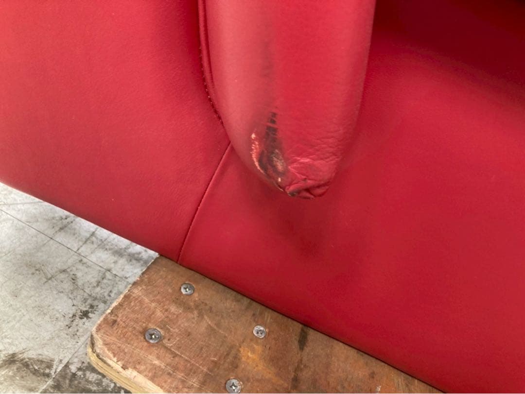 【年末感謝祭】ニコレッティ　アンバサダー　3人掛けソファ　イタリア　本革　レザー