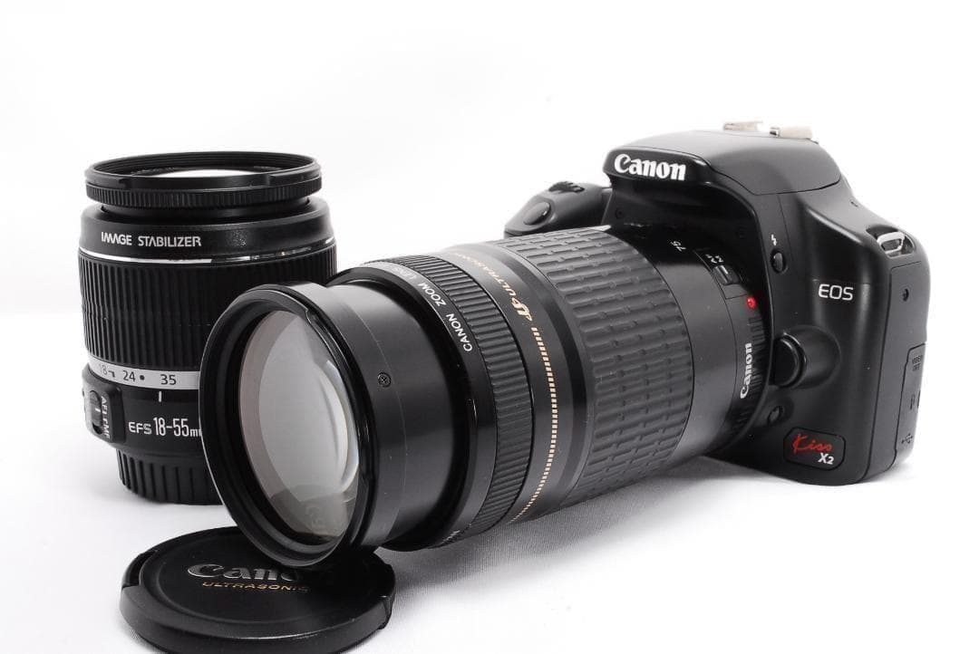 超望遠レンズのみ　Canon Kiss X2 手ぶれ補正　軽量　高画質