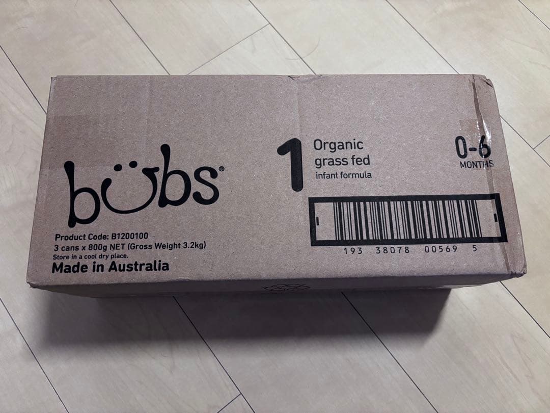 ミルク bubs Organic grass fed infant formula