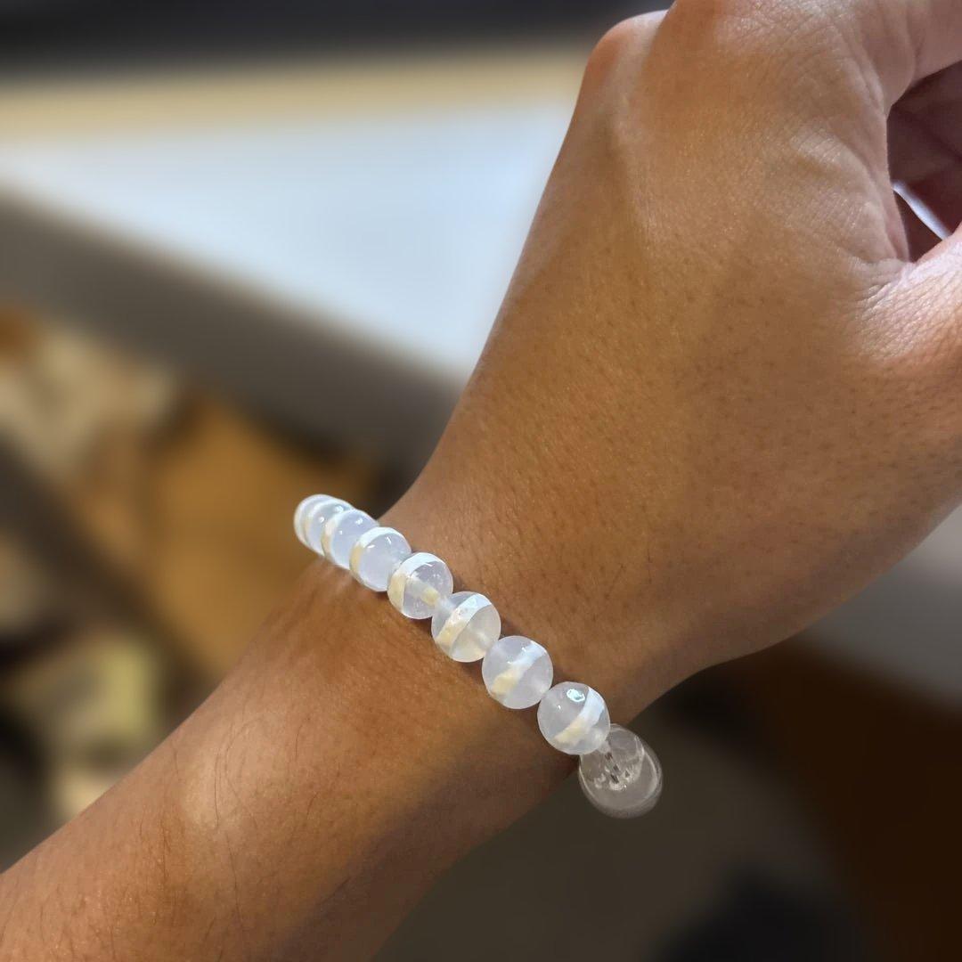 守ってくれる！老玉髄白天珠、龍眼天珠、線天珠たん！すごい！