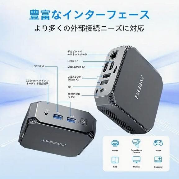 【新品】 ミニPC FIREBAT T2 N150 16GB/SSD:512GB