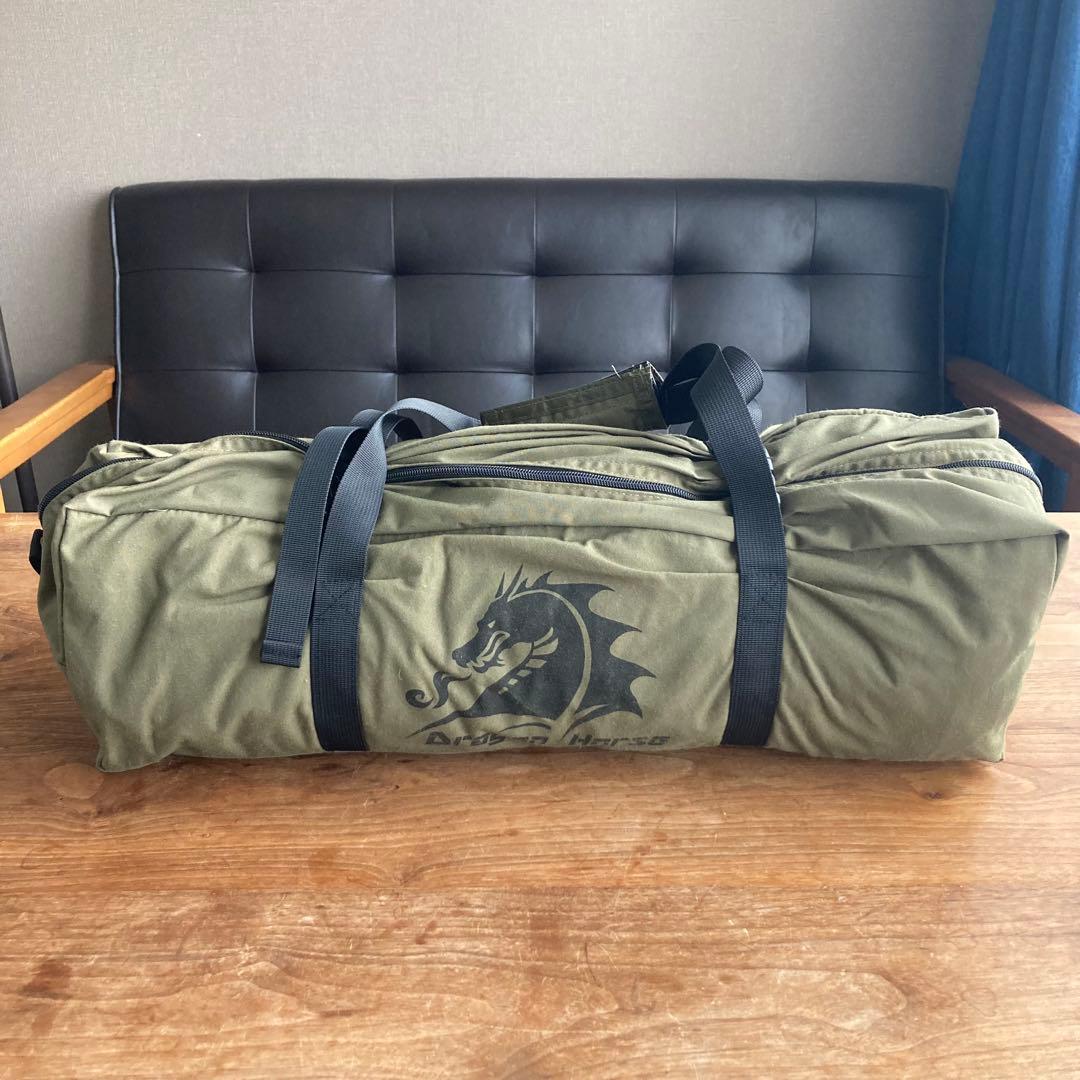 煙突ポール付TCタープ　4×4m