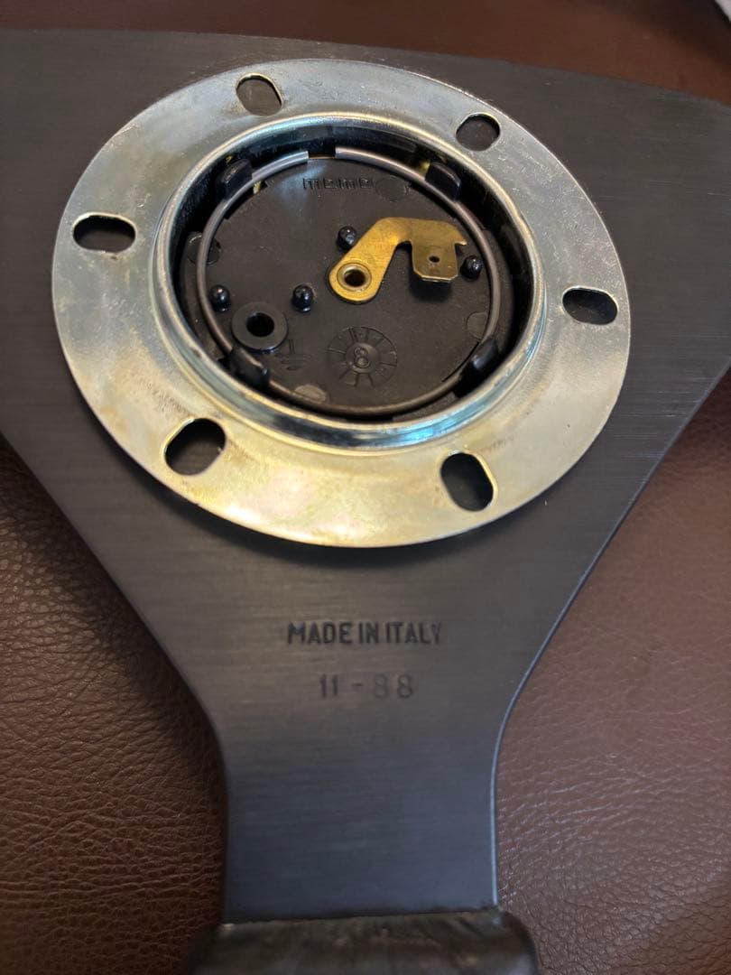 ユーノス　ロードスター　MOMO 純正レザー　　ステアリング　ハンドル　NA