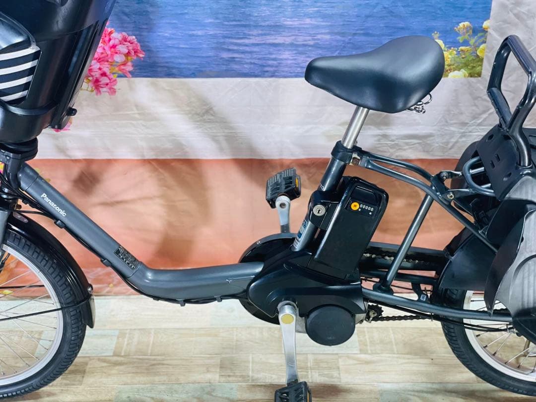 パナソニックギュット⭐️12AH！子供乗せ電動アシスト自転車Y1983