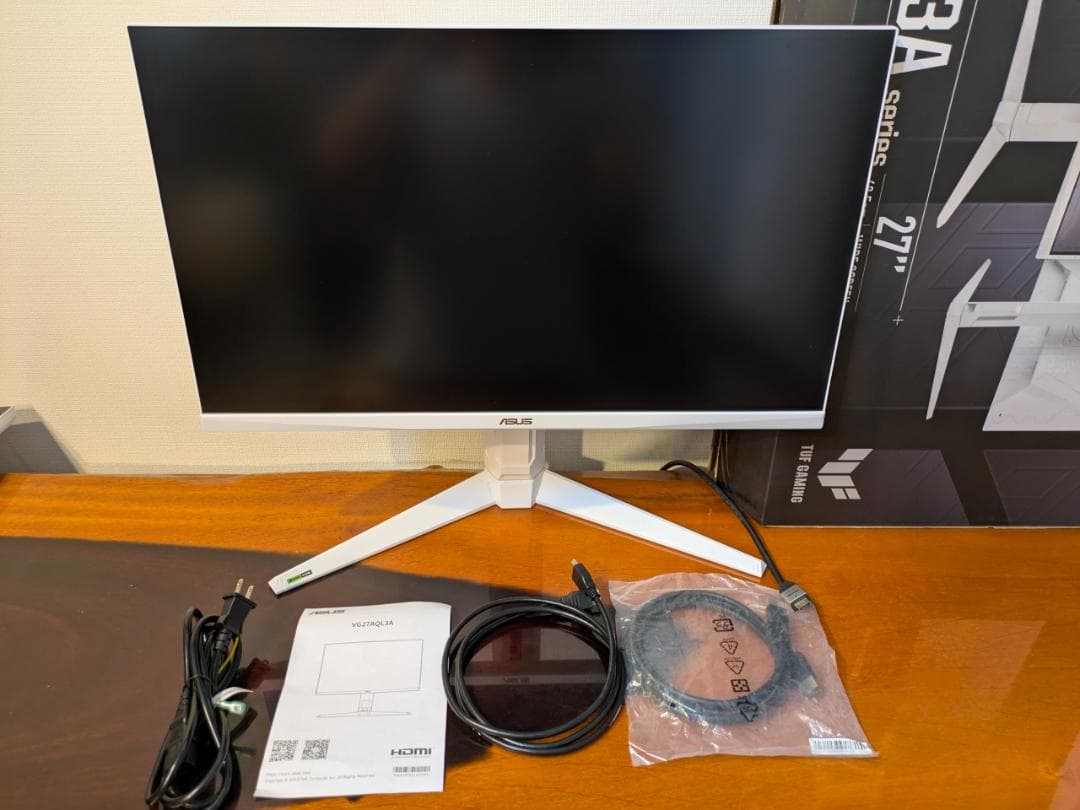 ASUS VG27AQL3A-W 180Hz Fas IPS WQHD モニター