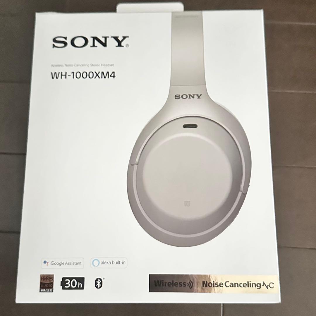 SONY WH-1000XM4 SMプラチナシルバーワイヤレスヘッドフォン箱付き