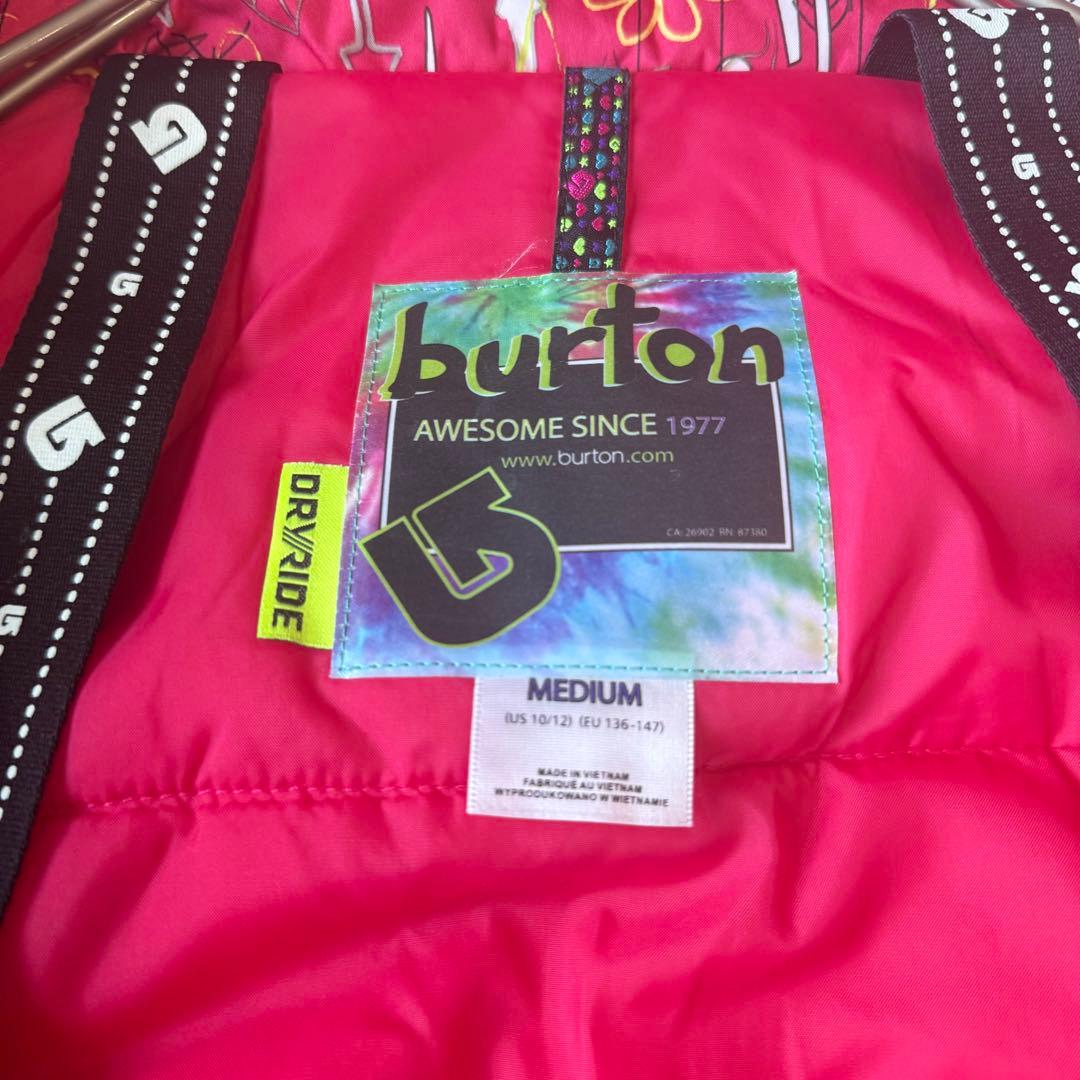 バートンBurton スキーウェア 上下 キッズM 140cm 洗える 未使用級