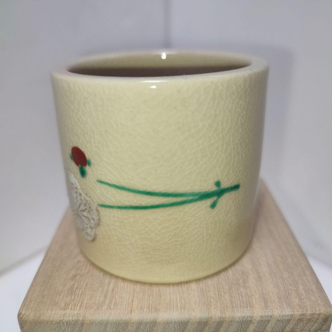 松梅蓋置　真葛焼　宮川香斎