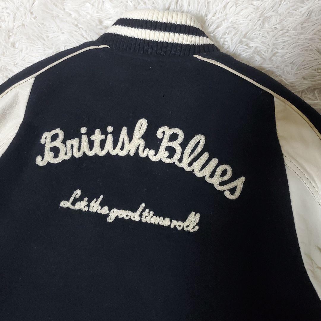 希少 STIFF レザー ウール スタジャン バイカラー 日本製 M